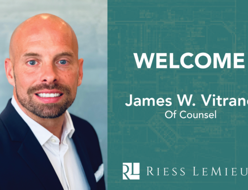 Riess LeMieux Welcomes James W. Vitrano as Of Counsel