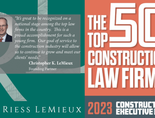 Riess LeMieux Receives National Recognition in Construction Industry