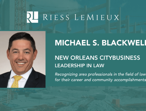 Michael S. Blackwell Named to New Orleans CityBusiness 2024 Leadership in Law Class